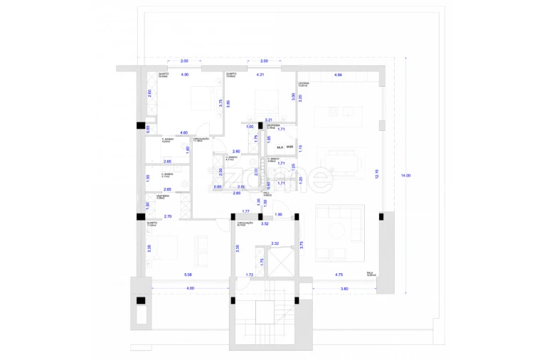 Apartamento T3 para Venda em Fonte Arcada e Oliveira Foto 24