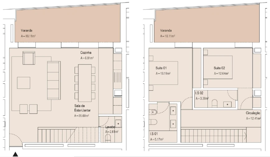 Apartamento T2 para Venda em Cascais e Estoril Planta 1