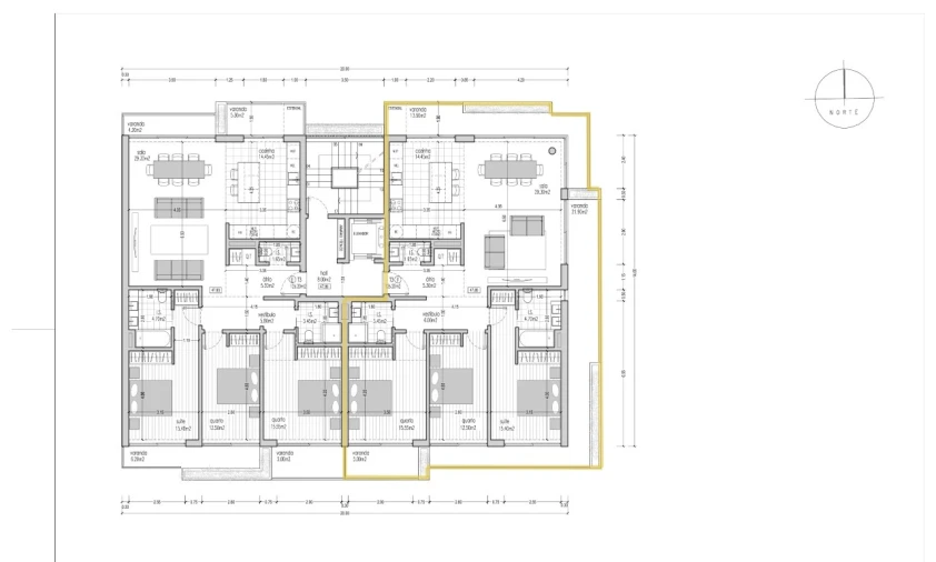 Apartamento T3 para Venda em Pinhal Novo Planta 1