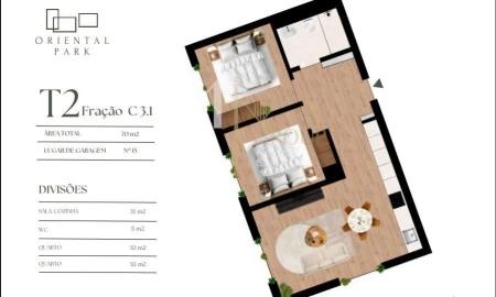 Apartamento T2 para Venda em Campanhã