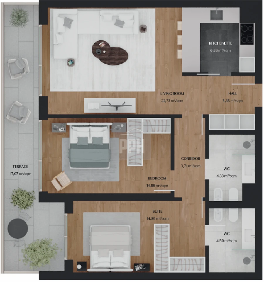 Apartamento T2 para Venda em Quarteira Foto 29
