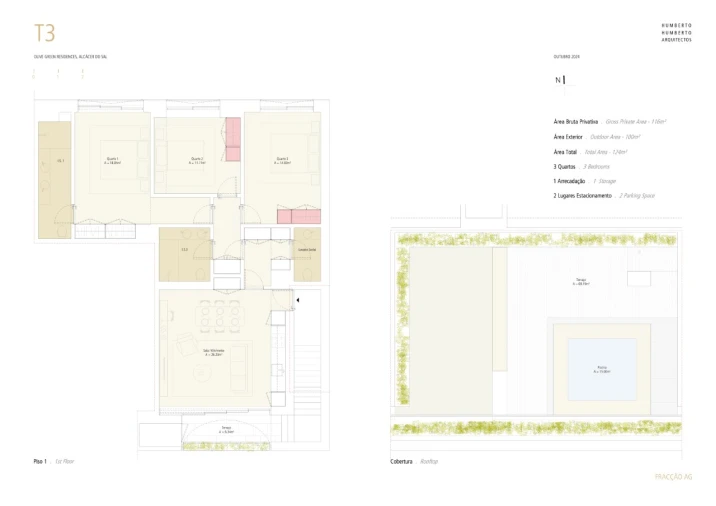 Apartamento T3 para Venda em Santa Maria do Castelo e Santiago e Santa Susana Planta 1