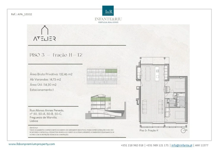 Apartamento T2 para Venda em Marvila Planta 1