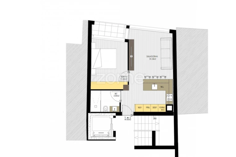 Apartamento T1 para Venda em Braga (Maximinos, Sé e Cividade) Foto 11