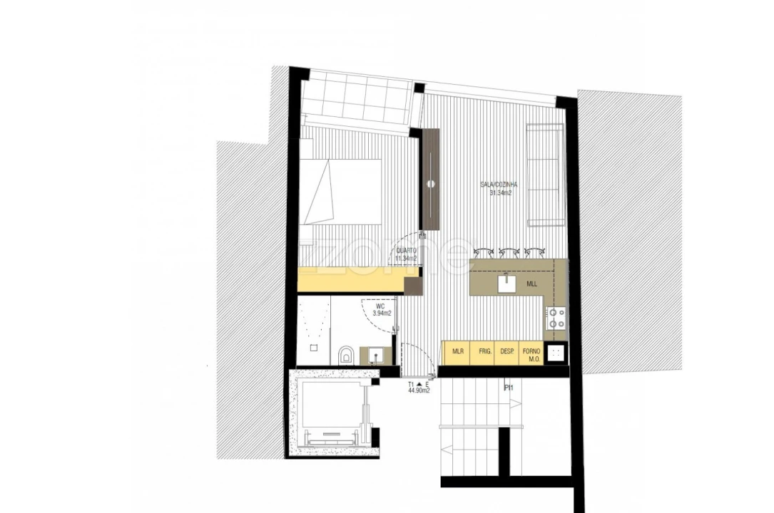 Apartamento T1 para Venda em Braga (Maximinos, Sé e Cividade) Foto 11