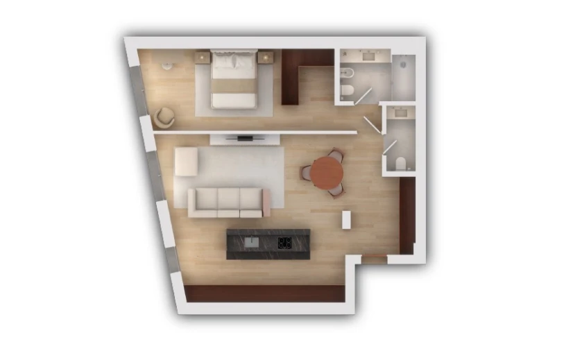 Apartamento T1 para Venda em Vila do Conde Planta 1