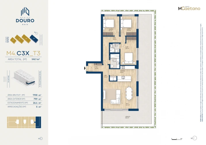 Apartamento T3 para Venda em Canidelo Foto 24