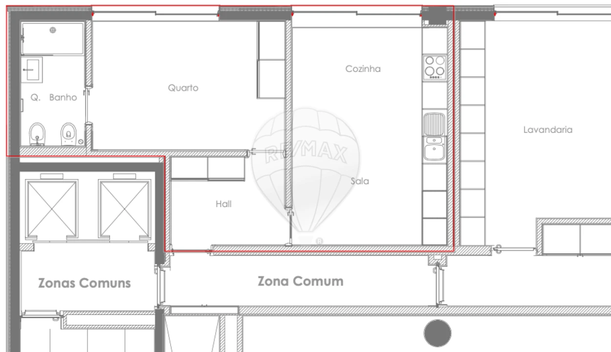 Apartamento T1 para Venda em Ramalde Foto 23