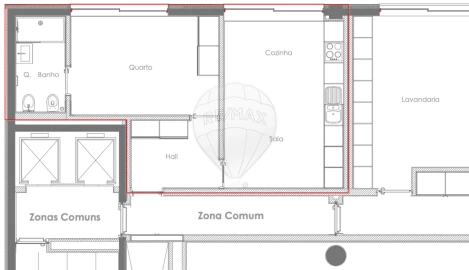 Apartamento T1 para Venda em Ramalde