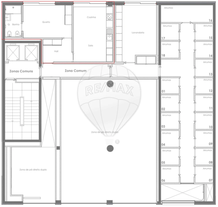 Apartamento T1 para Venda em Ramalde Foto 24