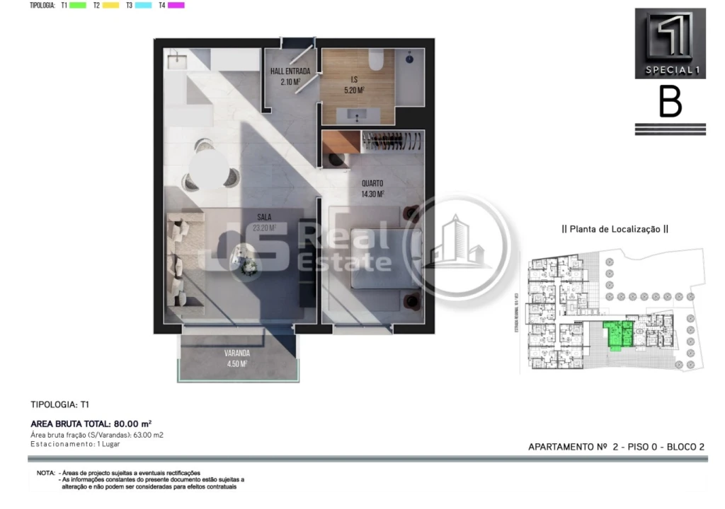 Apartamento T1 para Venda em Ribeira Brava Foto 20