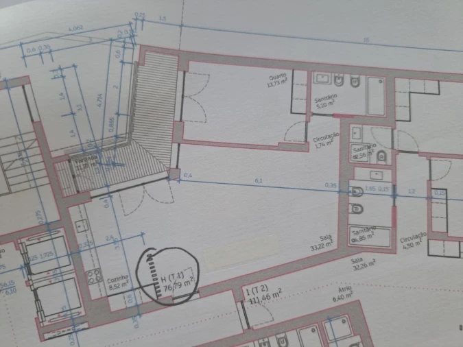 Apartamento T1 para Venda em Leiria, Pousos, Barreira e Cortes Planta 1