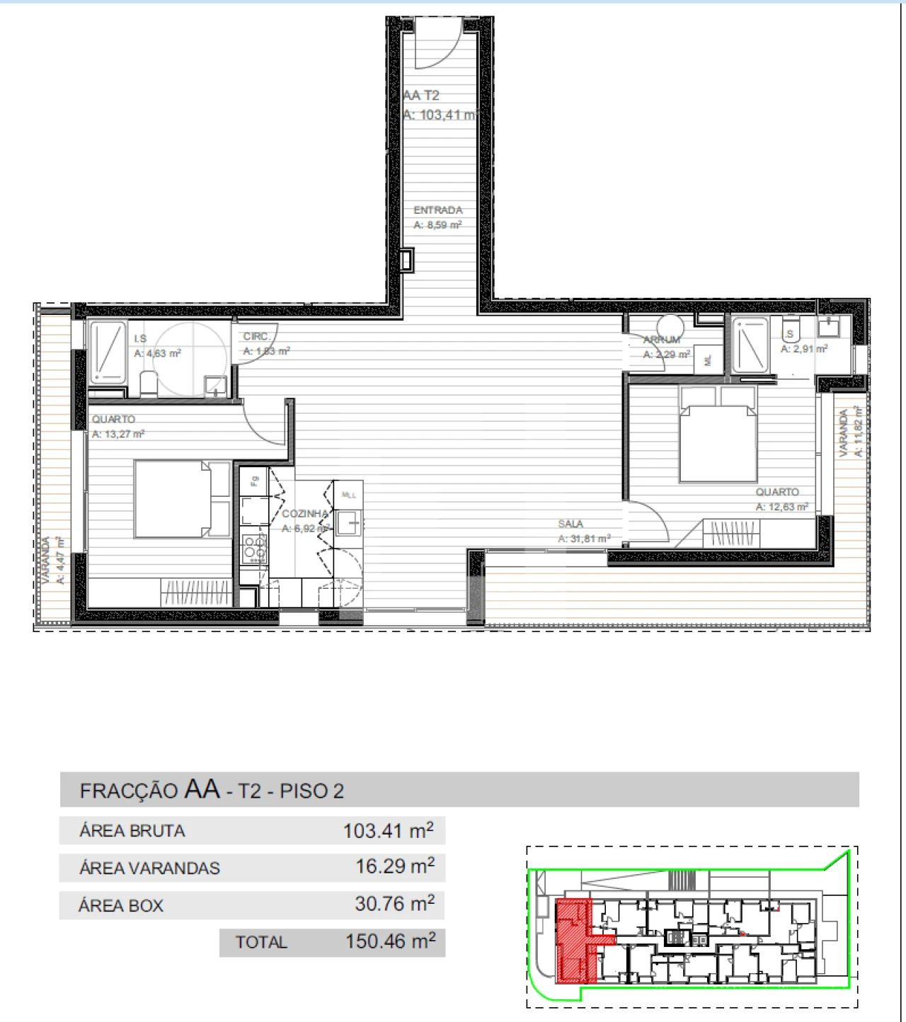 Apartamento T2 para Venda em Grijo Foto 11