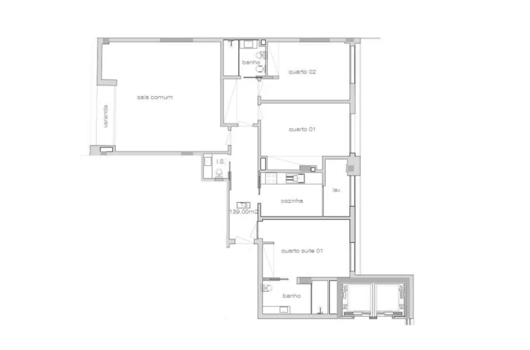 Apartamento T3 para Venda em Cedofeita, Santo Ildefonso, Sé, Miragaia, São Nicolau e Vitória Planta 1