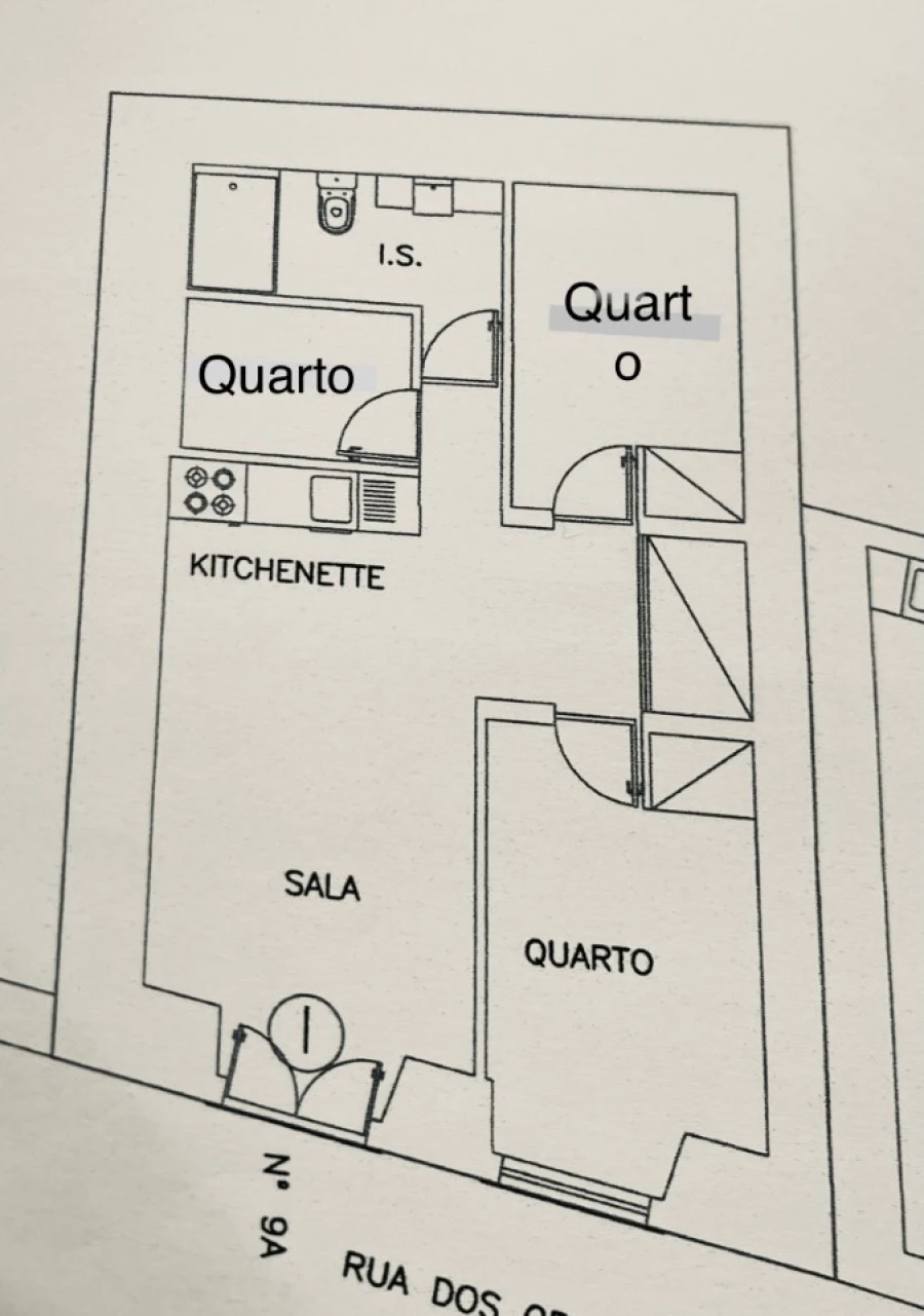 Apartamento T1 para Venda em Sesimbra (Santiago) Planta 1