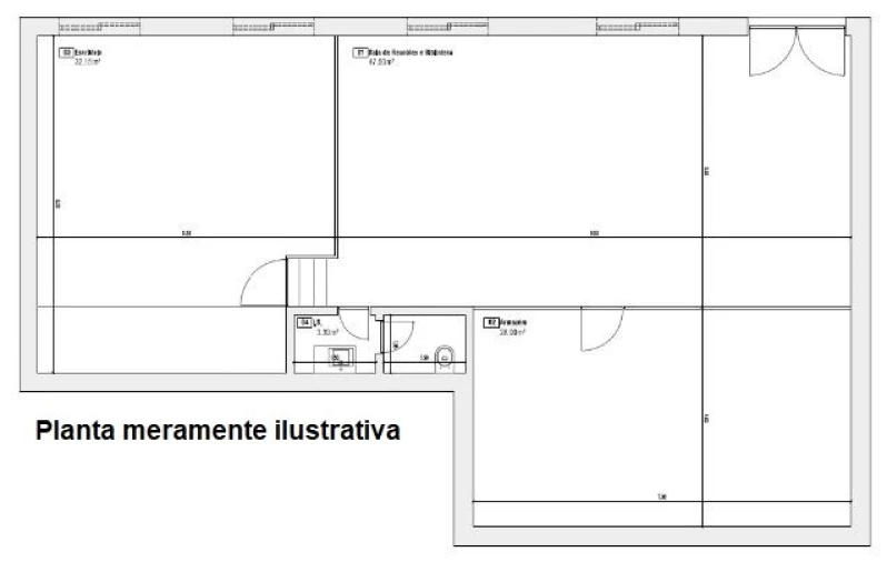 Armazém para Arrendamento em Escapães Planta 1