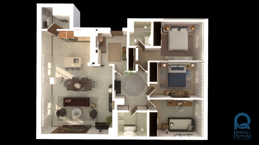 Apartamento T3 para Venda em Castelo Branco Planta 1