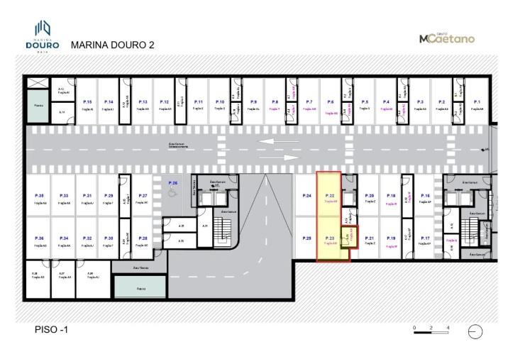 Apartamento T2 para Venda em Canidelo Planta 1