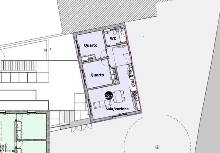 Apartamento T2 para Venda em Campanhã Planta 1