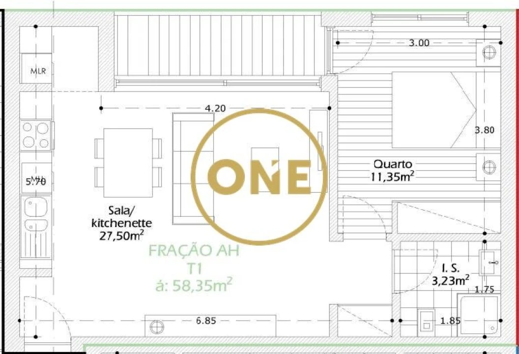 Apartamento T1 para Venda em Vila Nova de Famalicão e Calendário Foto 1