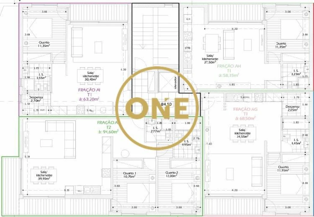 Apartamento T1 para Venda em Vila Nova de Famalicão e Calendário Foto 2