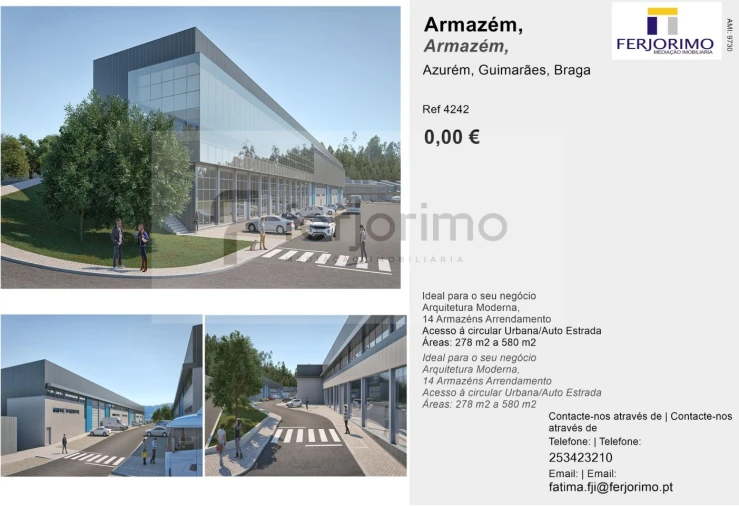 Armazém para Arrendamento em Azurem Foto 5