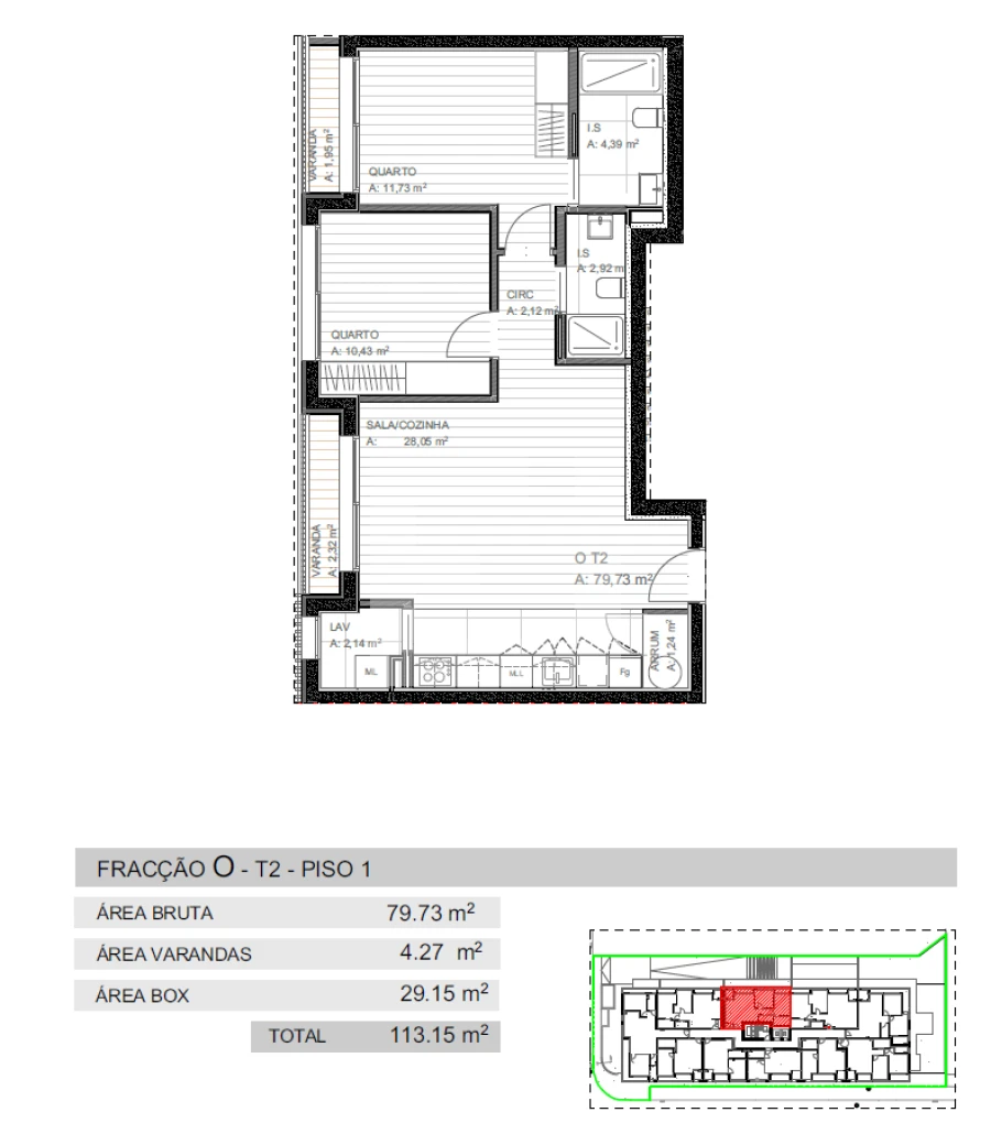 Apartamento T2 para Venda em Grijo Foto 17