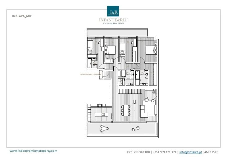 Apartamento T4 para Venda em Avenidas Novas Planta 1