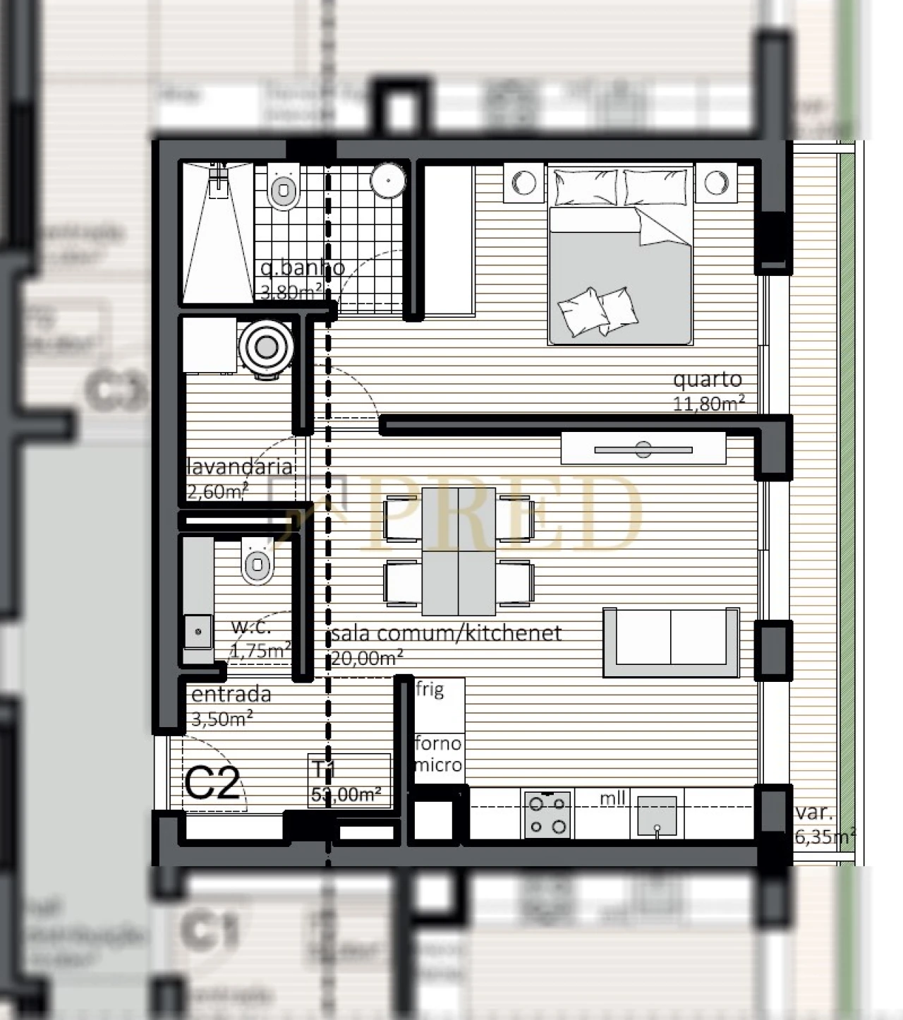 Apartamento T1 para Venda em Matosinhos e Leça da Palmeira Foto 7