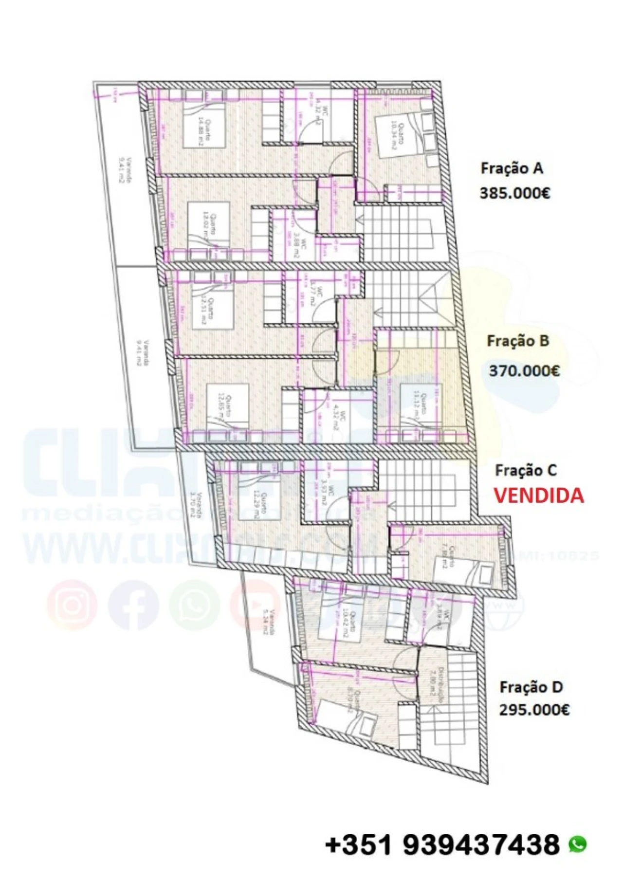 Moradia T2 para Venda em Lamas Planta 2
