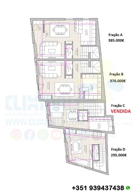 Moradia T3 para Venda em Lamas