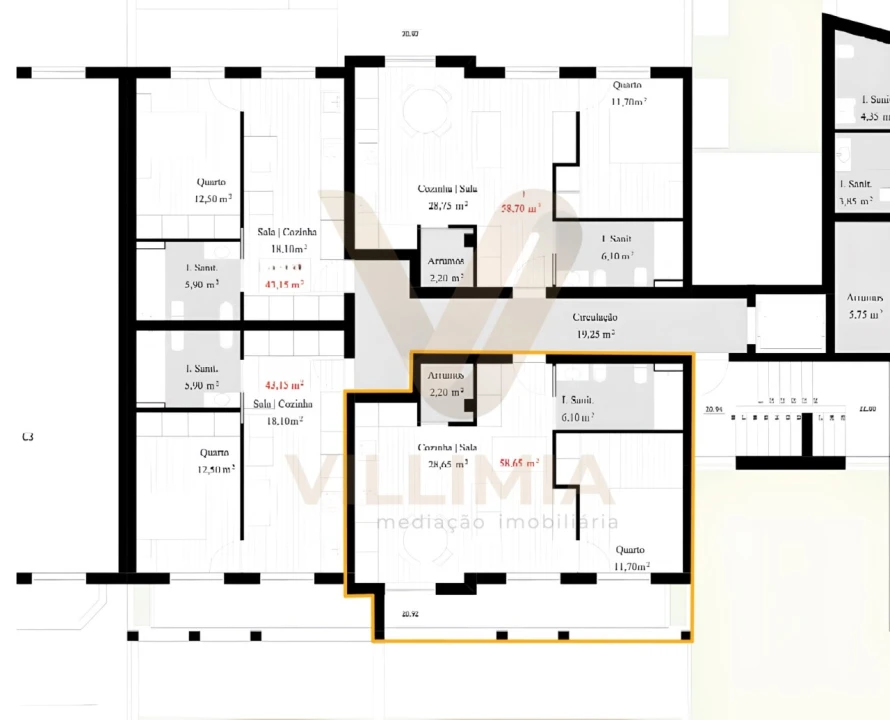 Apartamento T1 para Venda em Arcozelo Foto 9