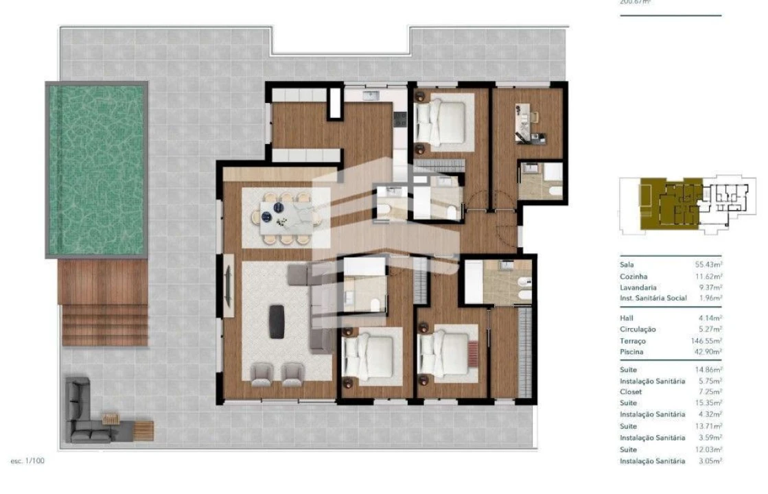 Apartamento T4 para Venda em Funchal (Santa Luzia) Foto 2
