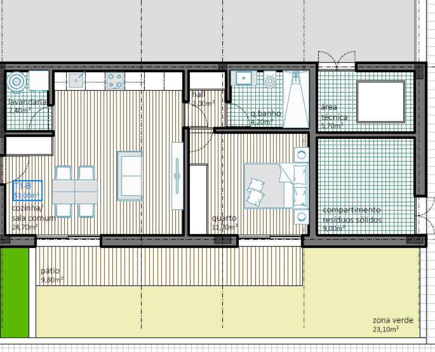 Apartamento T1 para Venda em Castêlo da Maia Foto 23