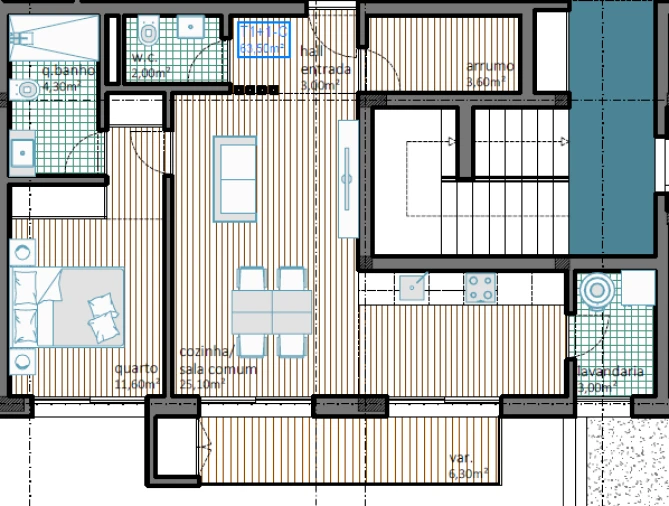 Apartamento T1 para Venda em Castêlo da Maia Foto 23