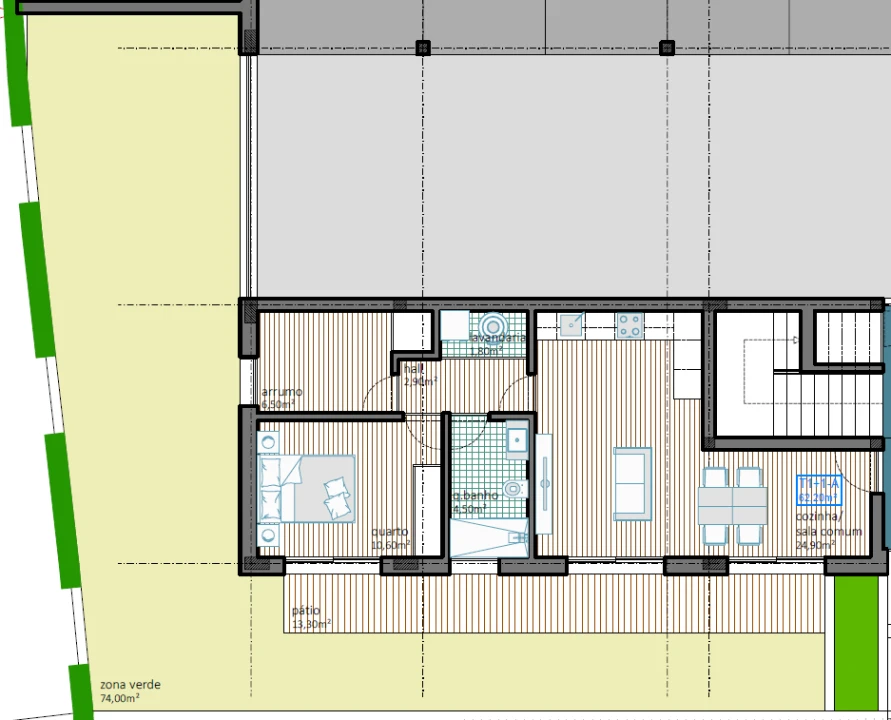 Apartamento T1 para Venda em Castêlo da Maia Foto 23