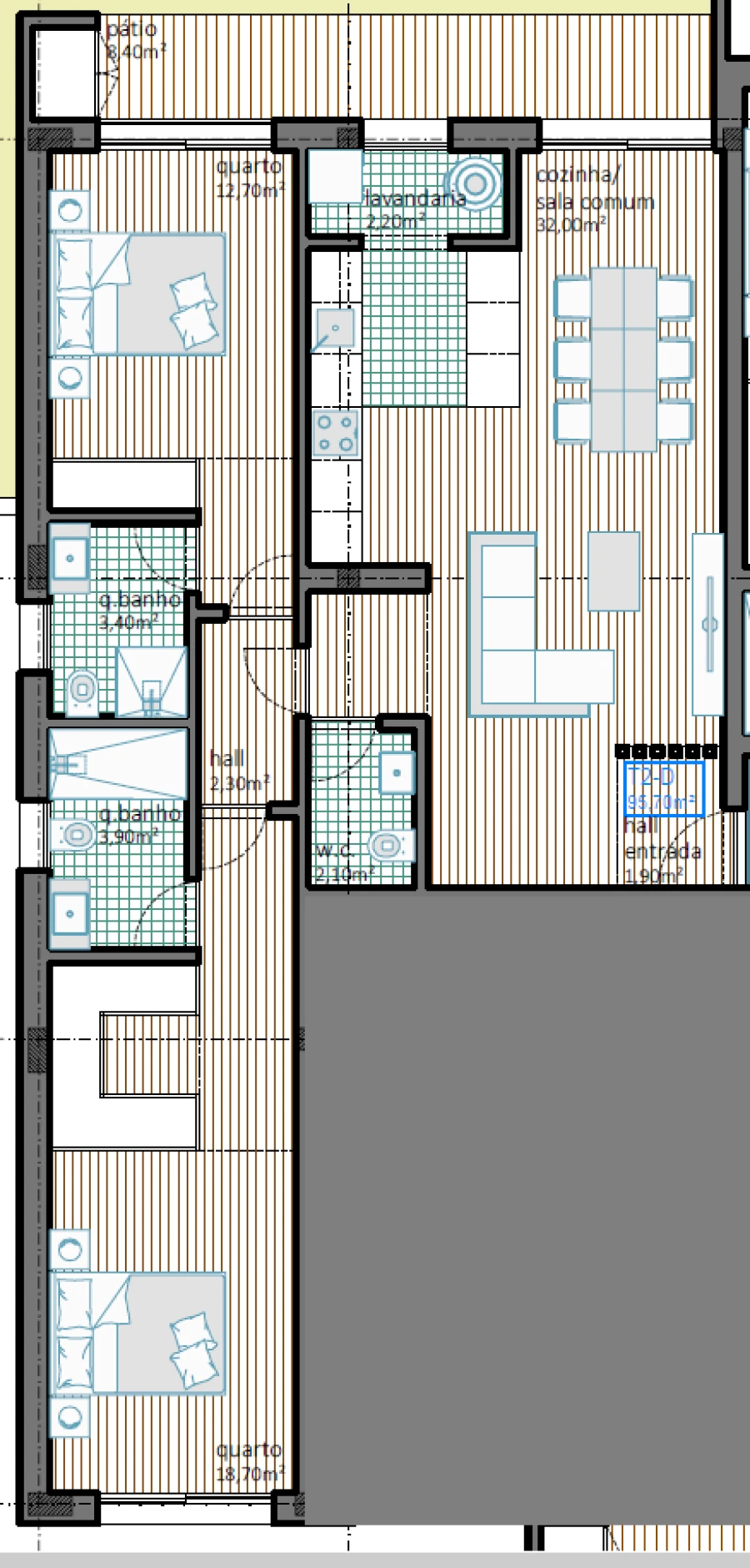 Apartamento T2 para Venda em Castêlo da Maia Foto 26
