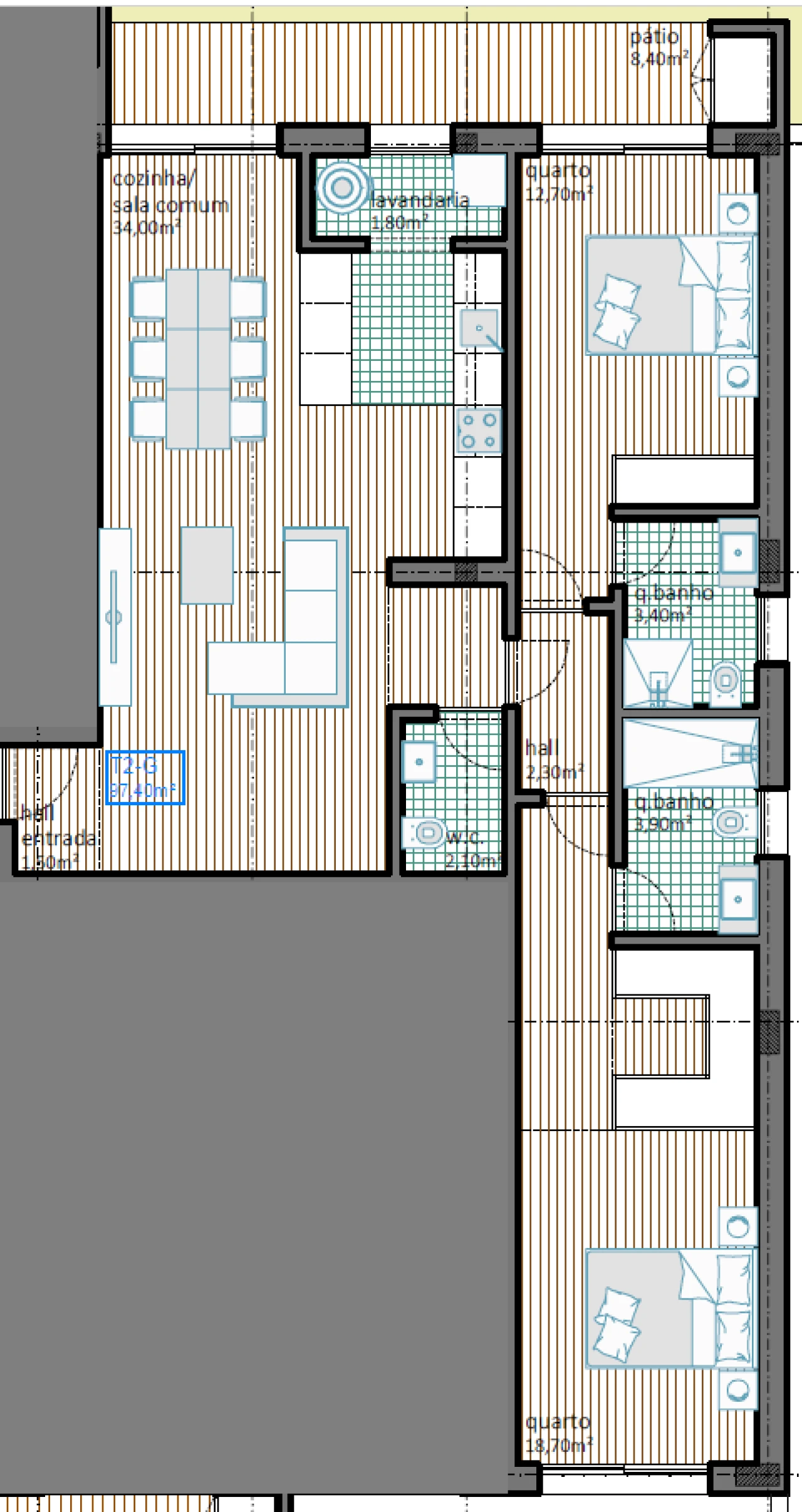 Apartamento T2 para Venda em Castêlo da Maia Foto 26