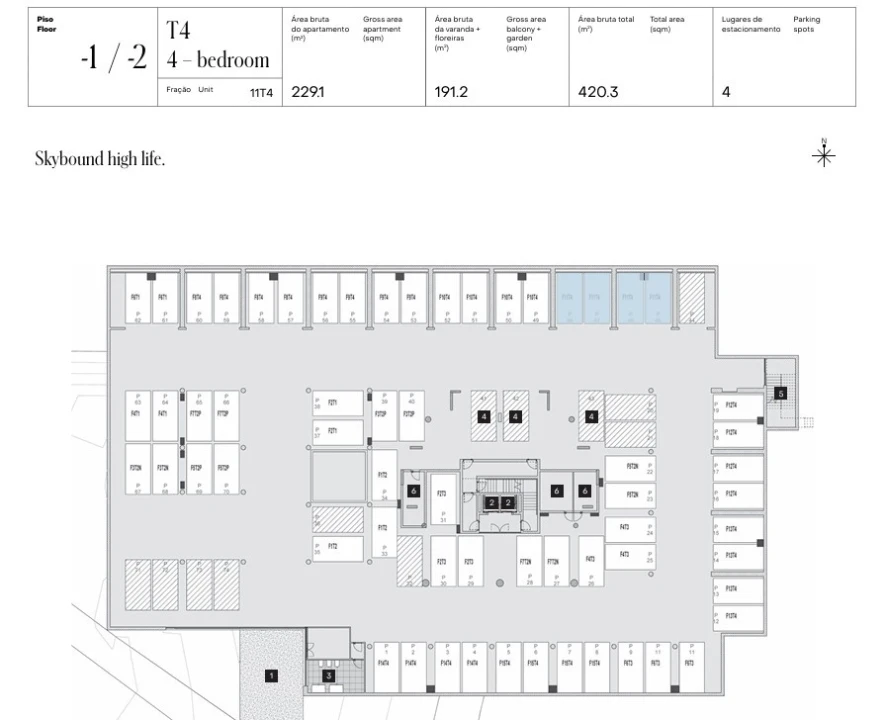 Apartamento T4 para Venda em Aldoar, Foz do Douro e Nevogilde Planta 2