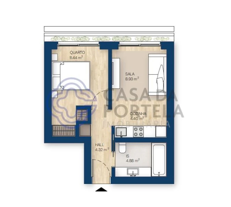 Apartamento T1 para Venda em Canidelo Foto 15