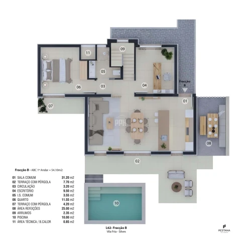 Apartamento T3 para Venda em Silves