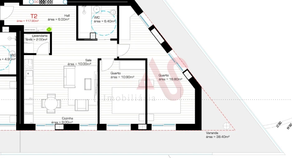 Apartamento T2 para Venda em Silvares, Pias, Nogueira e Alvarenga Foto 8