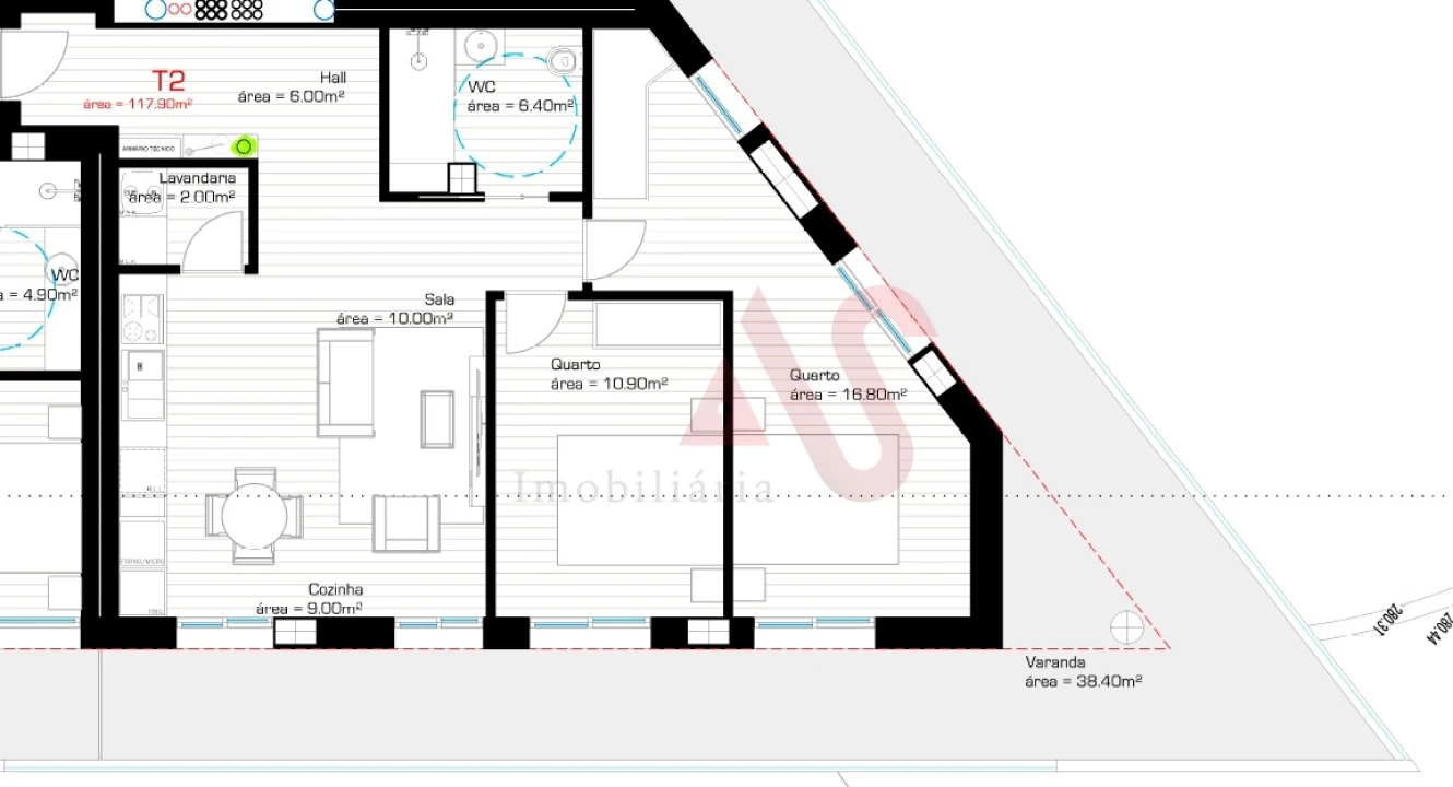 Apartamento T2 para Venda em Silvares, Pias, Nogueira e Alvarenga Foto 8