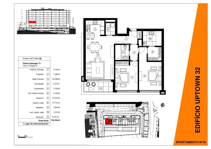 Apartamento T2 para Venda em São Martinho Planta 1