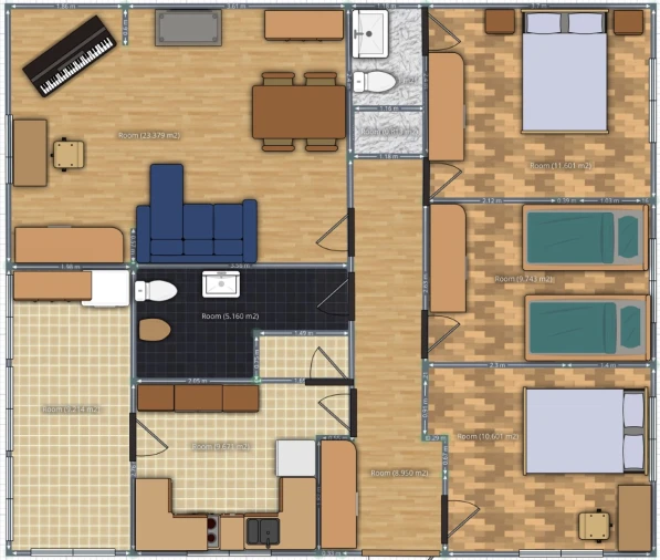 Moradia T5 para Venda em Ventosa Planta 1