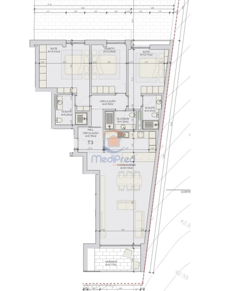Apartamento T3 para Venda em Loures