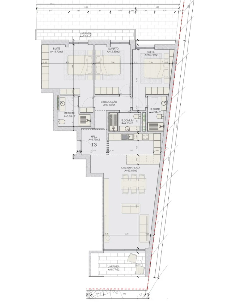 Apartamento T3 para Venda em Loures Planta 4