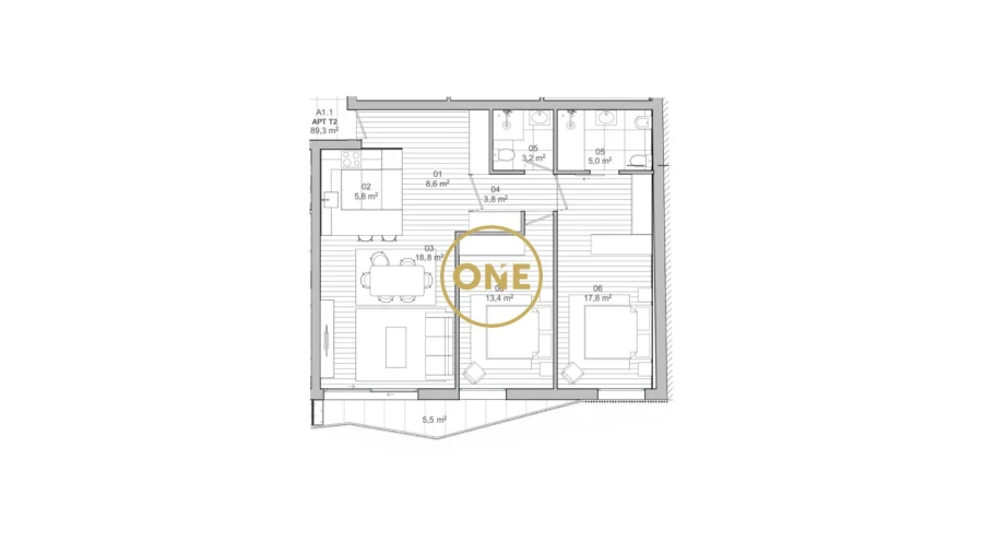 Apartamento T2 para Venda em Matosinhos e Leça da Palmeira Foto 6