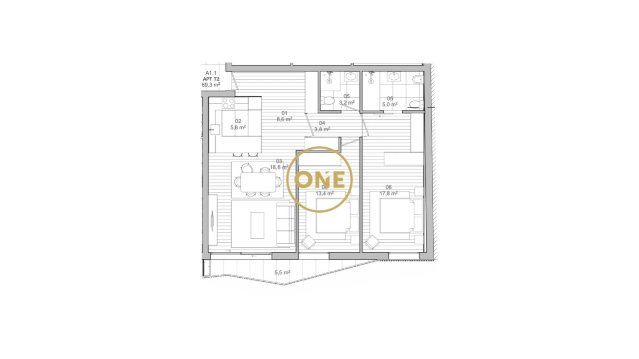 Apartamento T2 para Venda em Matosinhos e Leça da Palmeira Foto 6