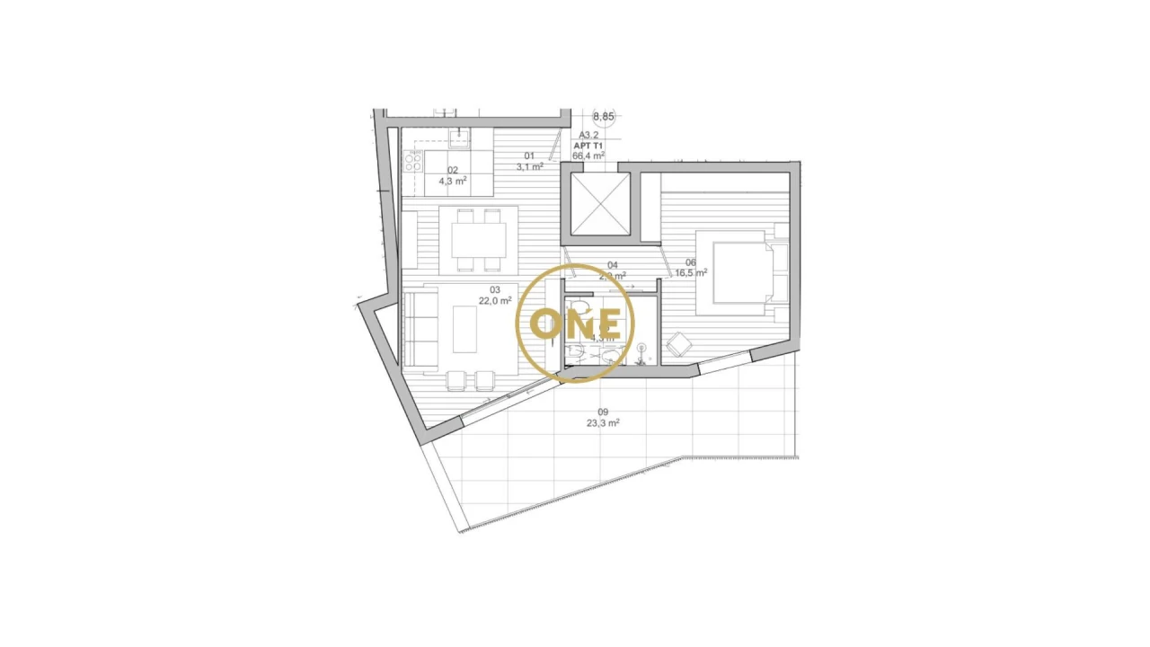 Apartamento T1 para Venda em Matosinhos e Leça da Palmeira Foto 6